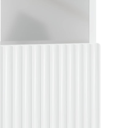 vidaXL LED TV Cabinet High Gloss White Engineered Wood