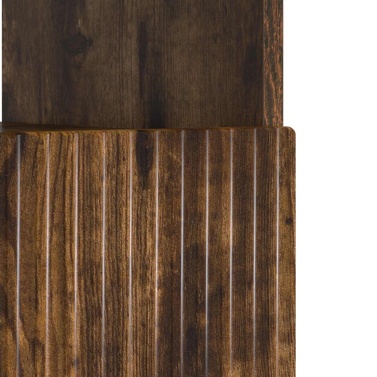 vidaXL LED TV Cabinet Smoked Oak Engineered Wood