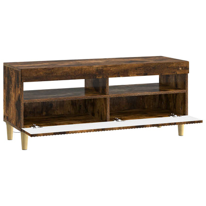 vidaXL LED TV Cabinet Smoked Oak Engineered Wood