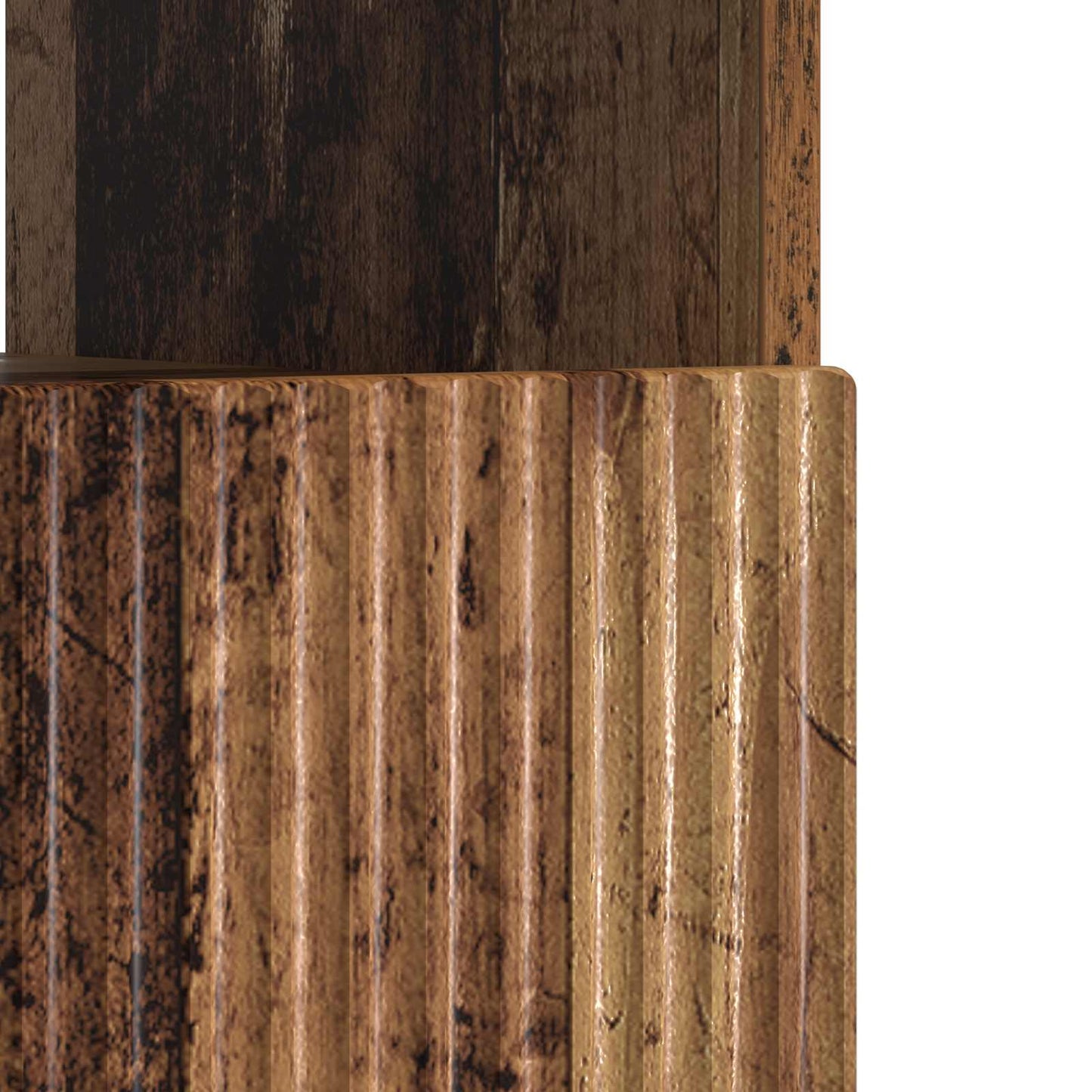 vidaXL LED TV Cabinet Old Wood Engineered Wood
