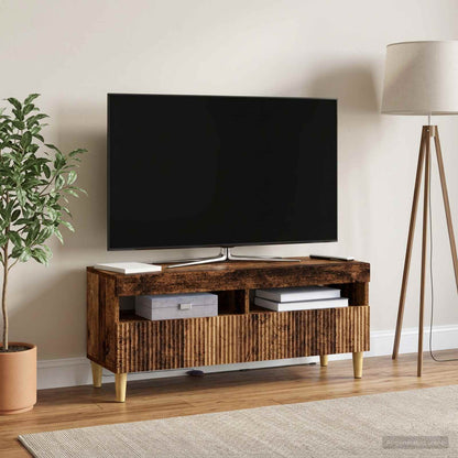 vidaXL LED TV Cabinet Old Wood Engineered Wood