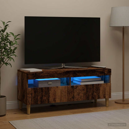 vidaXL LED TV Cabinet Old Wood Engineered Wood