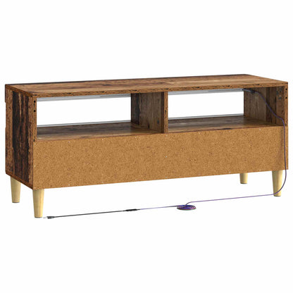 vidaXL LED TV Cabinet Old Wood Engineered Wood