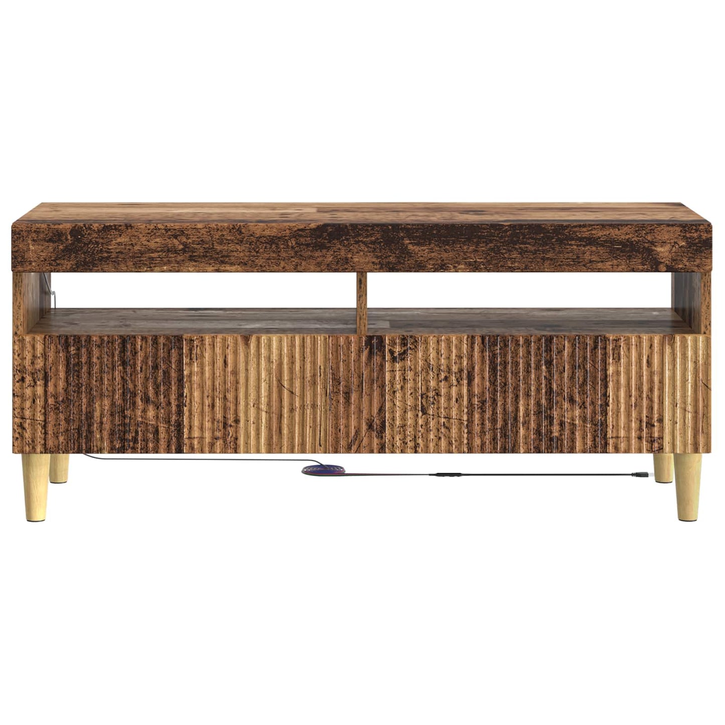 vidaXL LED TV Cabinet Old Wood Engineered Wood