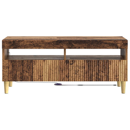vidaXL LED TV Cabinet Old Wood Engineered Wood