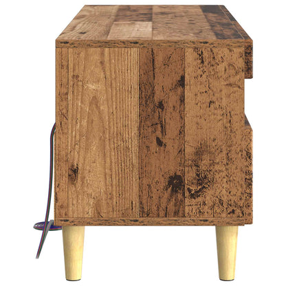 vidaXL LED TV Cabinet Old Wood Engineered Wood
