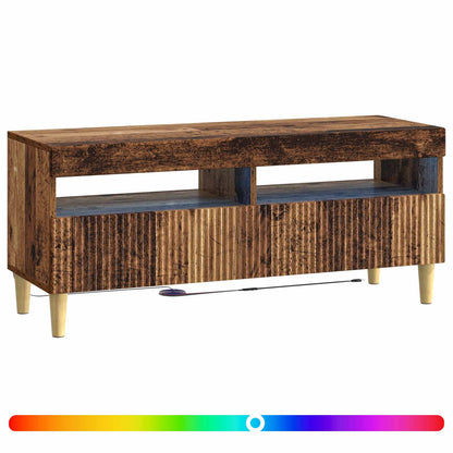 vidaXL LED TV Cabinet Old Wood Engineered Wood