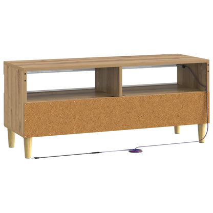 vidaXL LED TV Cabinet Artisan Oak Engineered Wood