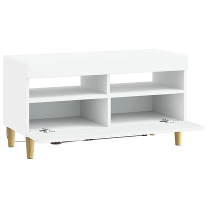 vidaXL LED TV Cabinet White Engineered Wood