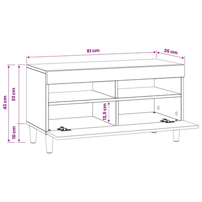 vidaXL LED TV Cabinet Sonoma Oak Engineered Wood