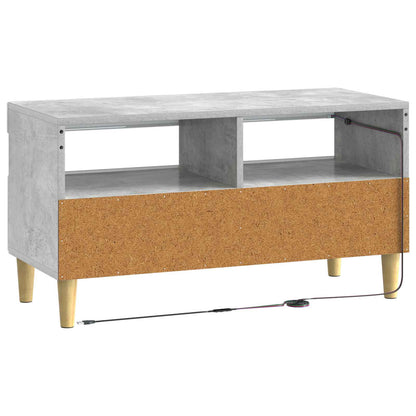 vidaXL LED TV Cabinet Concrete Grey Engineered Wood