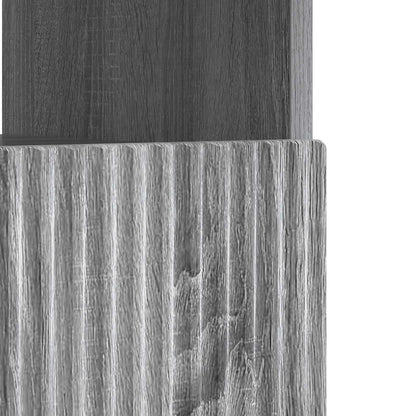 vidaXL LED TV Cabinet Grey Sonoma Engineered Wood