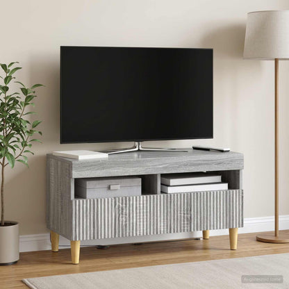 vidaXL LED TV Cabinet Grey Sonoma Engineered Wood
