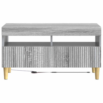 vidaXL LED TV Cabinet Grey Sonoma Engineered Wood