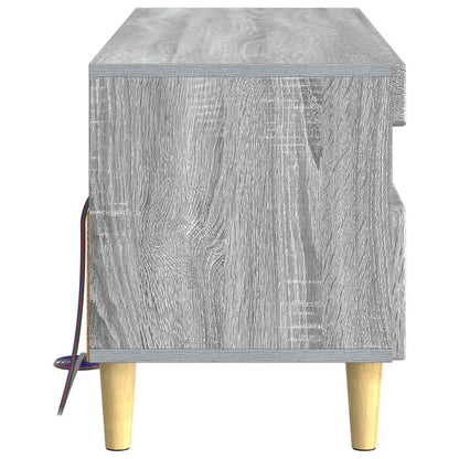 vidaXL LED TV Cabinet Grey Sonoma Engineered Wood