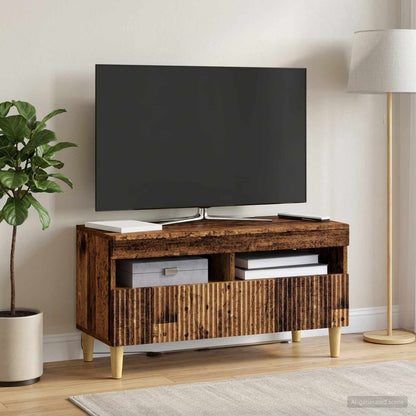vidaXL LED TV Cabinet Old Wood Engineered Wood