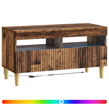 vidaXL LED TV Cabinet Old Wood Engineered Wood