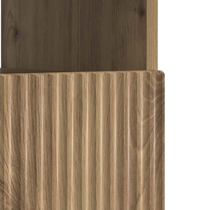 vidaXL LED TV Cabinet Artisan Oak Engineered Wood