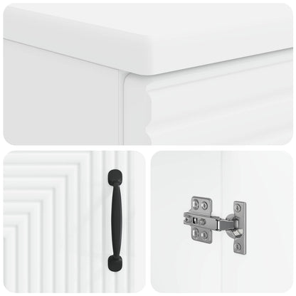 vidaXL Bathroom Sink Cabinet HAARLEM White 59.5 x 31.5x 59 cm