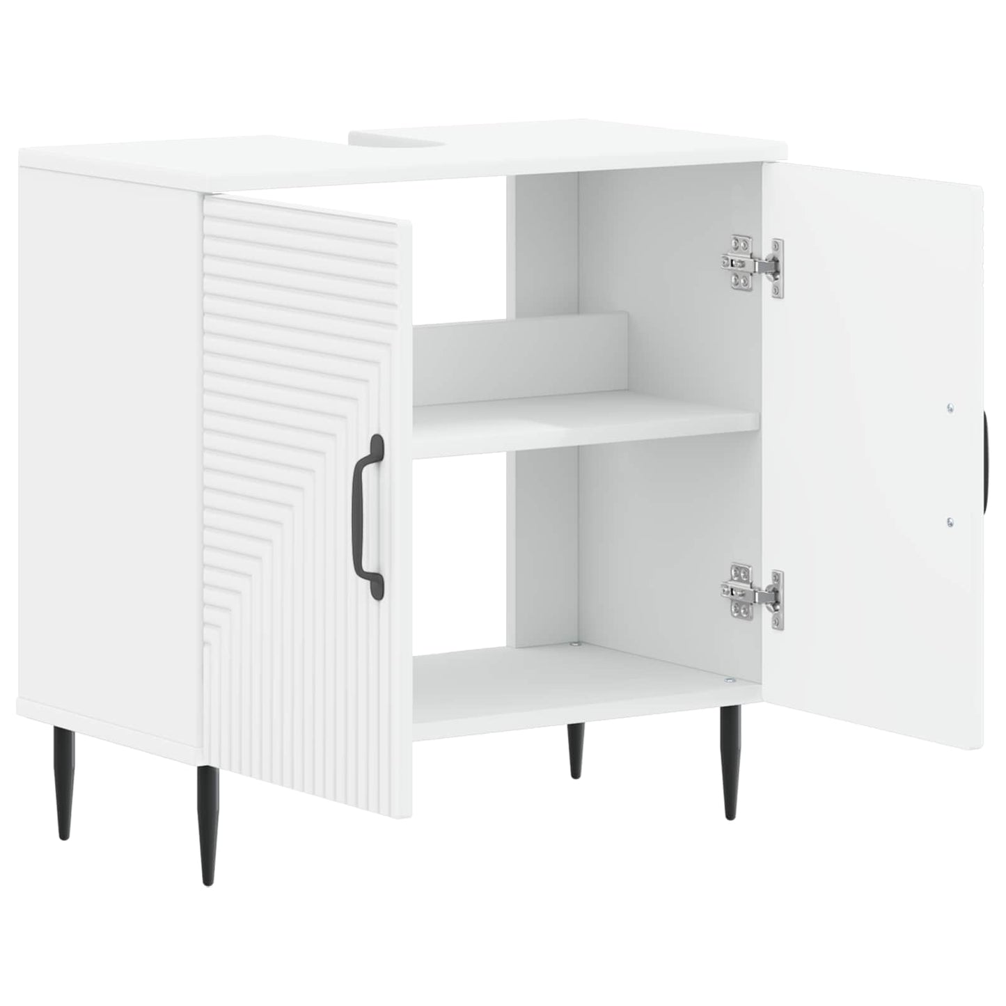 vidaXL Bathroom Sink Cabinet HAARLEM White 59.5 x 31.5x 59 cm
