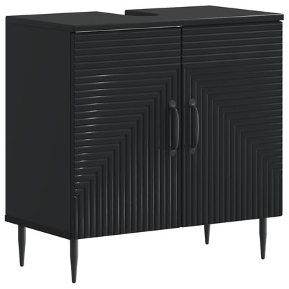 vidaXL Bathroom Sink Cabinet HAARLEM Black 59.5 x 31.5x 59 cm