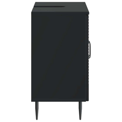 vidaXL Bathroom Sink Cabinet HAARLEM Black 59.5 x 31.5x 59 cm