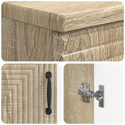 vidaXL Bathroom Sink Cabinet HAARLEM Sonoma Oak 59.5 x 31.5x 59 cm