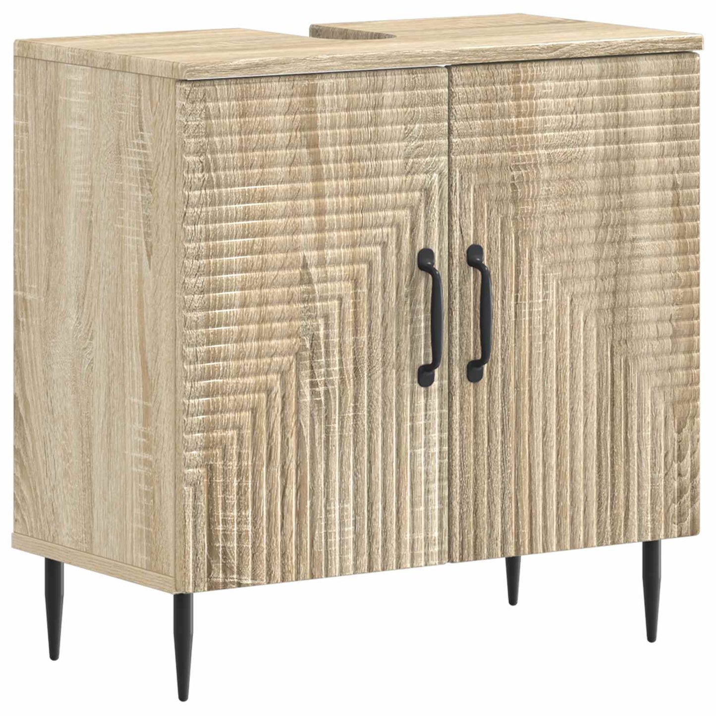 vidaXL Bathroom Sink Cabinet HAARLEM Sonoma Oak 59.5 x 31.5x 59 cm