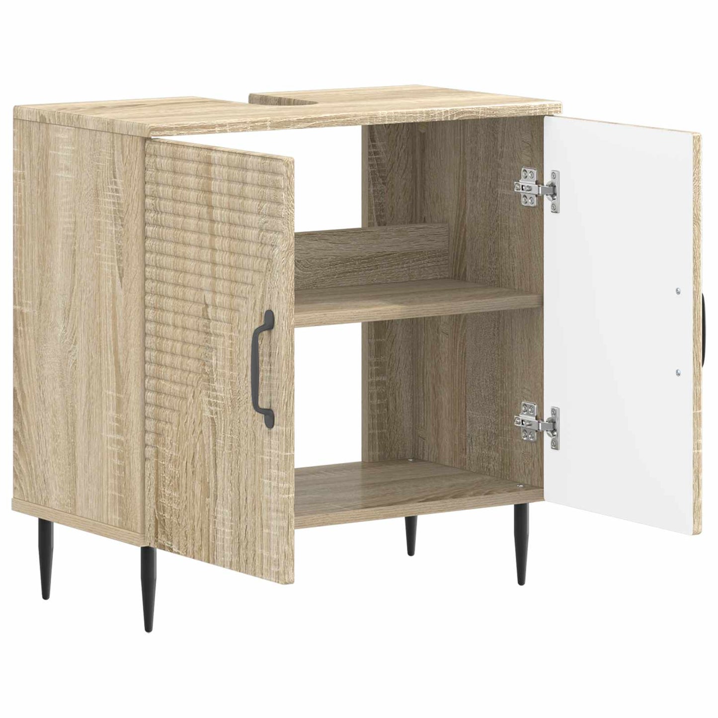vidaXL Bathroom Sink Cabinet HAARLEM Sonoma Oak 59.5 x 31.5x 59 cm