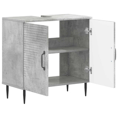 vidaXL Bathroom Sink Cabinet HAARLEM Concrete Grey 59.5 x 31.5x 59 cm