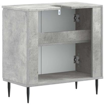 vidaXL Bathroom Sink Cabinet HAARLEM Concrete Grey 59.5 x 31.5x 59 cm