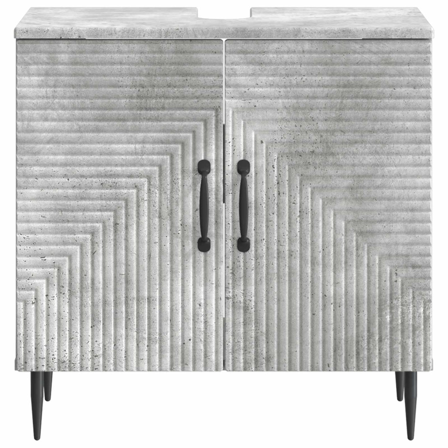 vidaXL Bathroom Sink Cabinet HAARLEM Concrete Grey 59.5 x 31.5x 59 cm