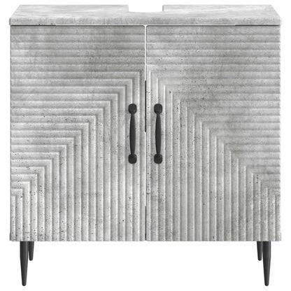 vidaXL Bathroom Sink Cabinet HAARLEM Concrete Grey 59.5 x 31.5x 59 cm