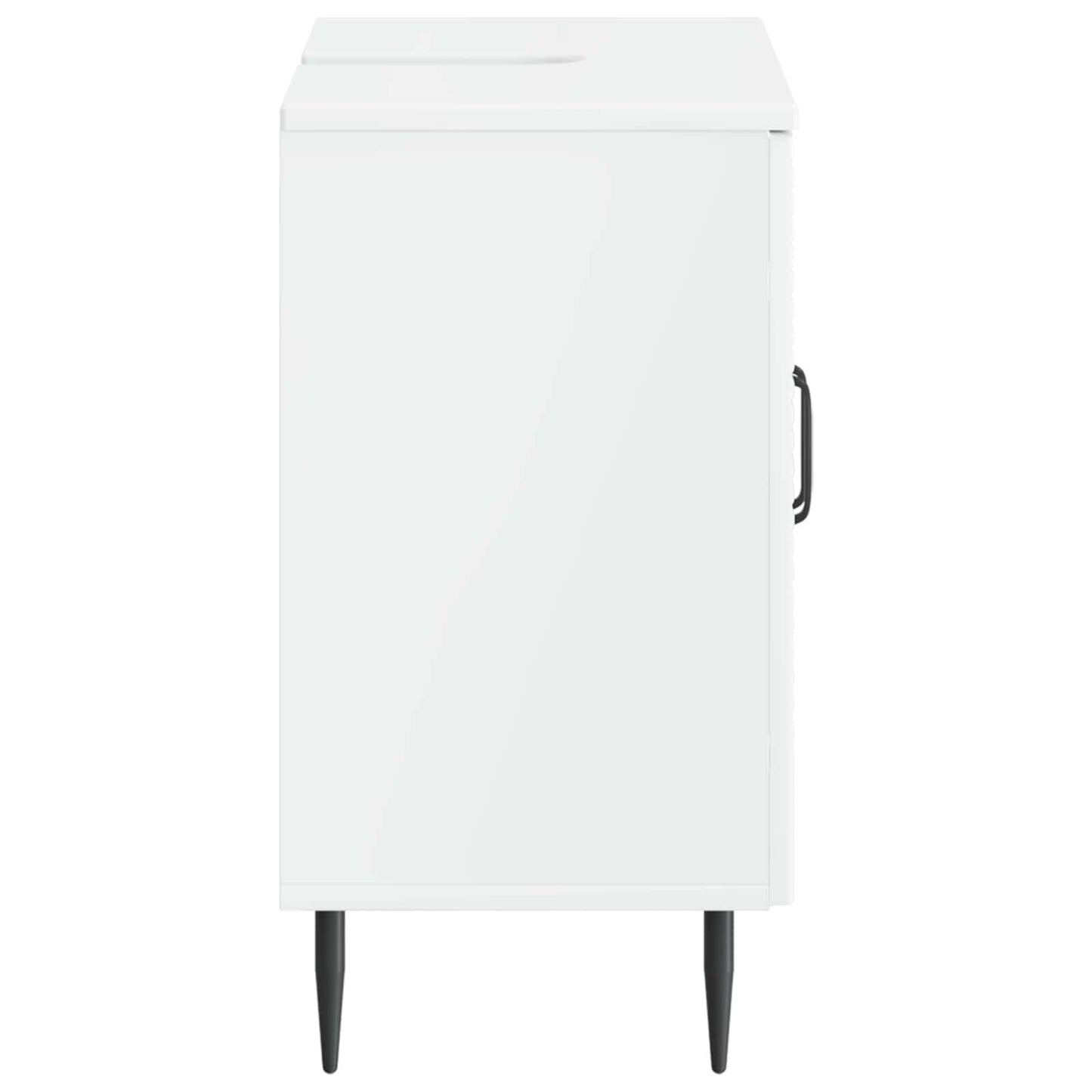 vidaXL Bathroom Sink Cabinet HAARLEM High Gloss White