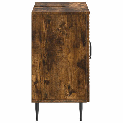 vidaXL Bathroom Sink Cabinet HAARLEM Smoked Oak 59.5 x 31.5x 59 cm