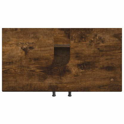 vidaXL Bathroom Sink Cabinet HAARLEM Smoked Oak 59.5 x 31.5x 59 cm