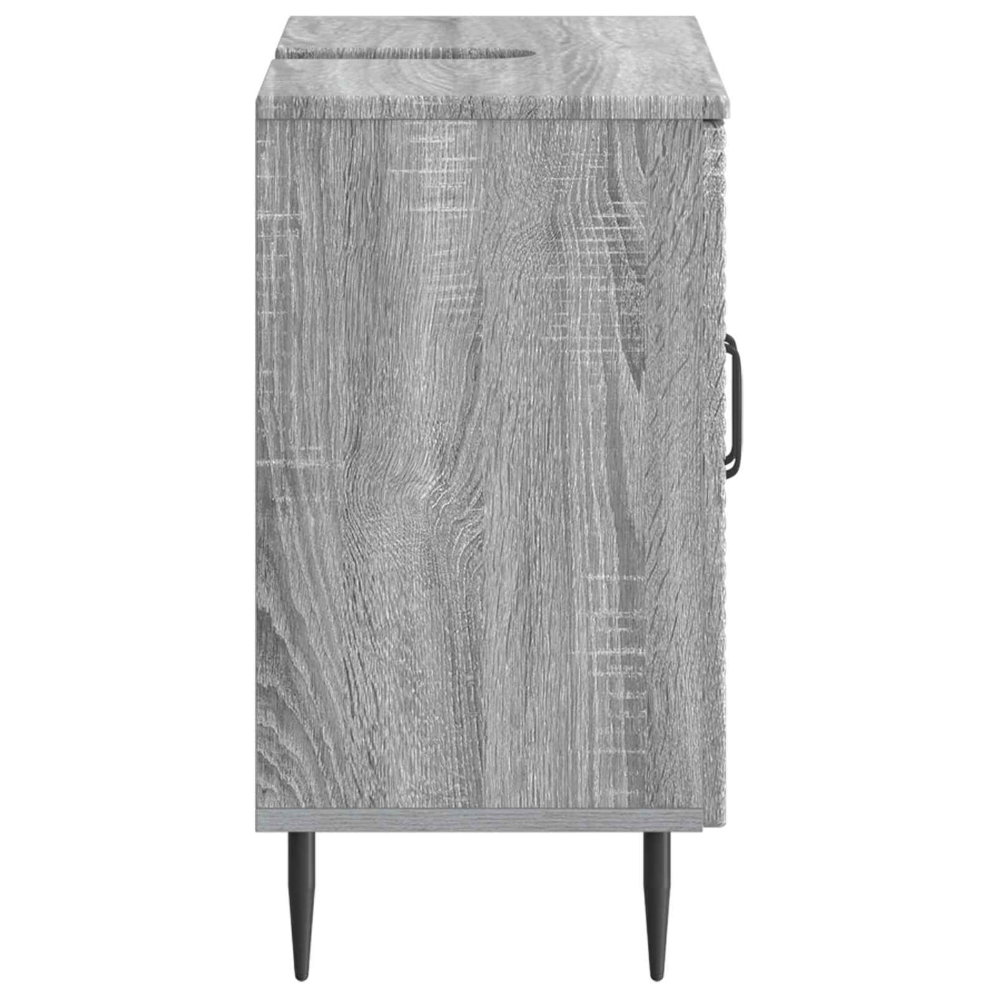 vidaXL Bathroom Sink Cabinet HAARLEM Grey Sonoma 59.5 x 31.5x 59 cm