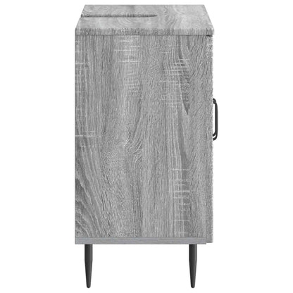 vidaXL Bathroom Sink Cabinet HAARLEM Grey Sonoma 59.5 x 31.5x 59 cm
