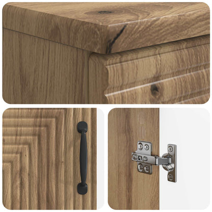 vidaXL Bathroom Sink Cabinet HAARLEM Artisan Oak 59.5 x 31.5x 59 cm