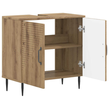 vidaXL Bathroom Sink Cabinet HAARLEM Artisan Oak 59.5 x 31.5x 59 cm