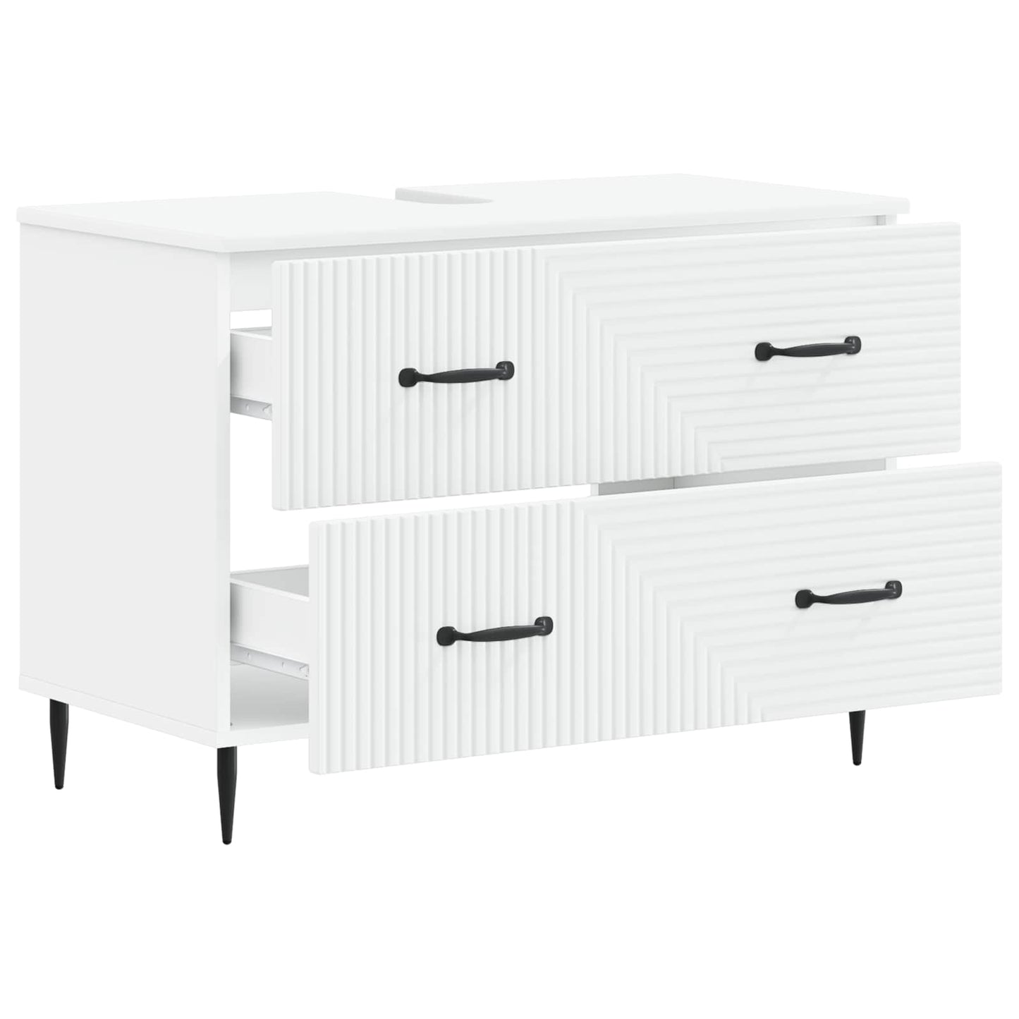 vidaXL Bathroom Sink Cabinet HAARLEM White 82 x 41x 58.5 cm