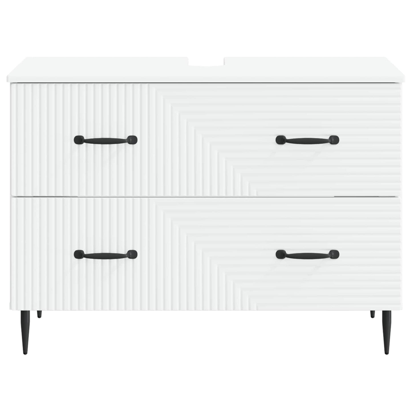 vidaXL Bathroom Sink Cabinet HAARLEM White 82 x 41x 58.5 cm