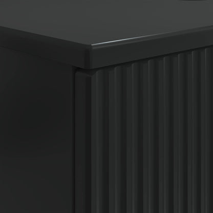 vidaXL Bathroom Sink Cabinet HAARLEM Black 82 x 41x 58.5 cm