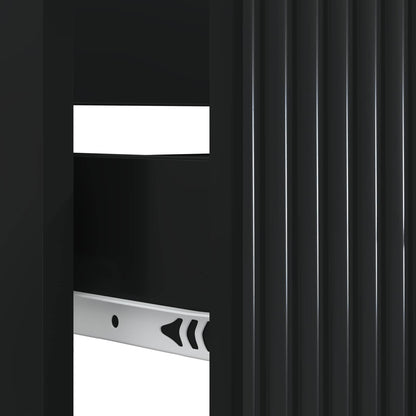 vidaXL Bathroom Sink Cabinet HAARLEM Black 82 x 41x 58.5 cm
