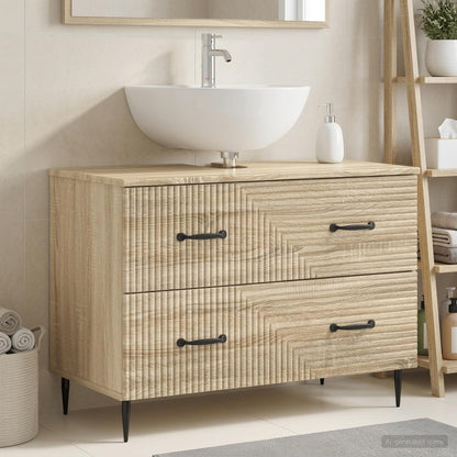 vidaXL Bathroom Sink Cabinet HAARLEM Sonoma Oak 82 x 41x 58.5 cm