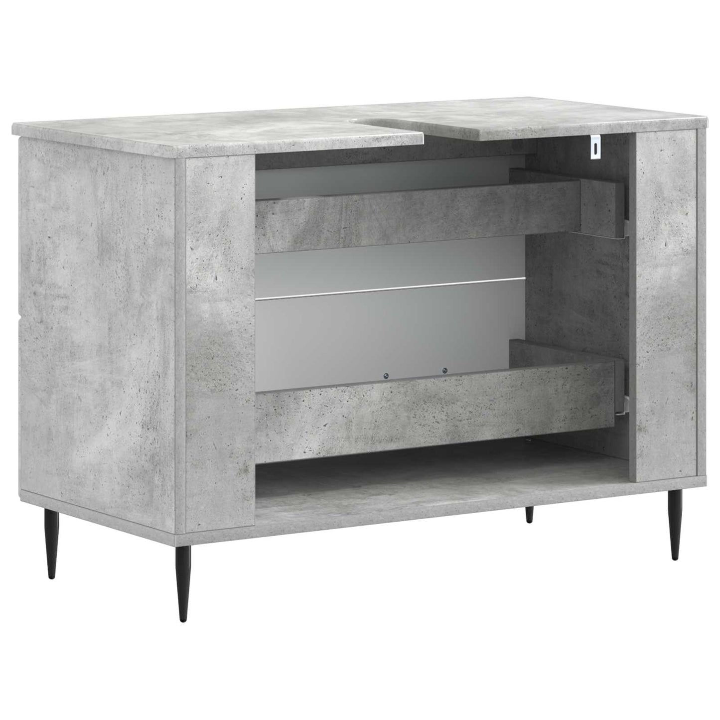 vidaXL Bathroom Sink Cabinet HAARLEM Concrete Grey 82 x 41x 58.5 cm