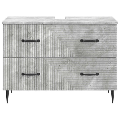 vidaXL Bathroom Sink Cabinet HAARLEM Concrete Grey 82 x 41x 58.5 cm