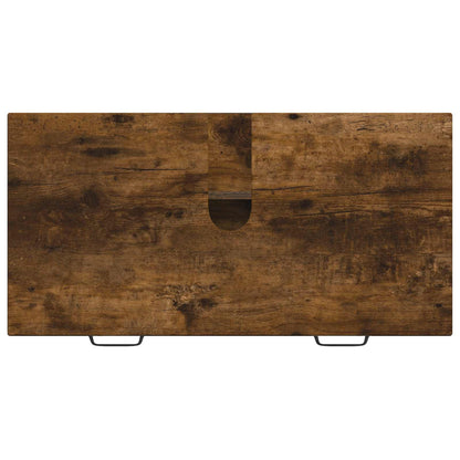 vidaXL Bathroom Sink Cabinet HAARLEM Smoked Oak 82 x 41x 58.5 cm