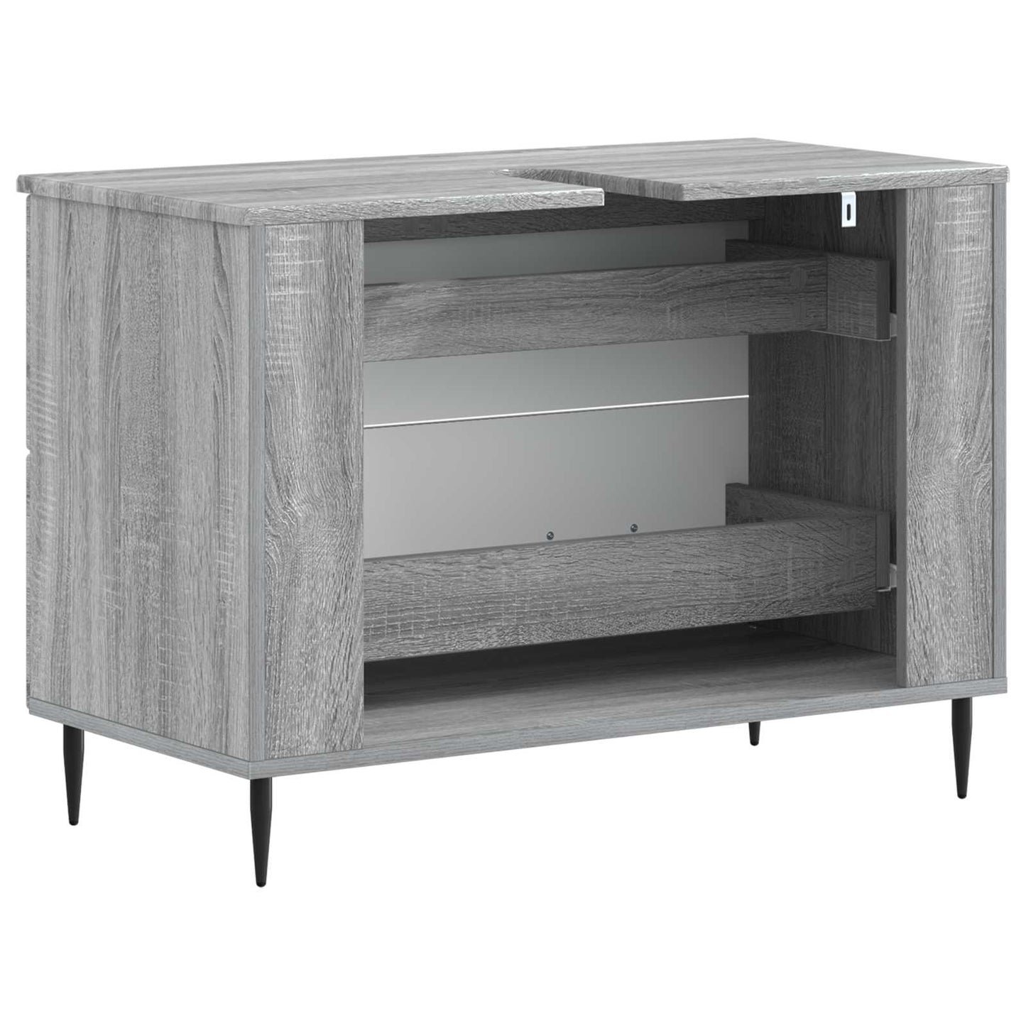 vidaXL Bathroom Sink Cabinet HAARLEM Grey Sonoma 82 x 41x 58.5 cm