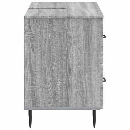vidaXL Bathroom Sink Cabinet HAARLEM Grey Sonoma 82 x 41x 58.5 cm
